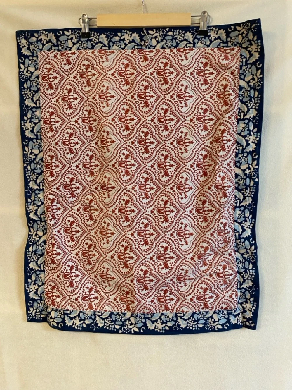 Anthropologie Meguro block print cotton standard sham